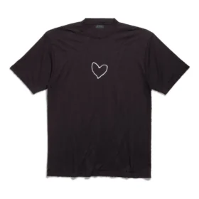 Lovey T-skjorte, stor passform «Svart» 641675TQVV89034