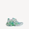 Runner-sneaker for menn i grått/grønt/blått