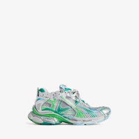 Runner-sneaker for menn i grått/grønt/blått
