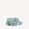 Runner-sneaker for menn i grått/grønt/blått