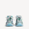 Runner-sneaker for menn i grått/grønt/blått