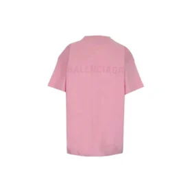 Løs kortærmet T-skjorte med alfabetlogo «Pink» 612965TIVG55700