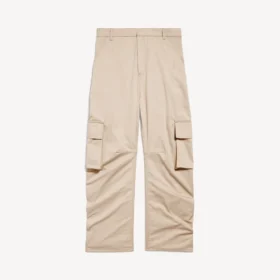 Løse cargo-bukser for damer i beige