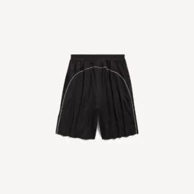 Løse fotballshorts for menn i svart