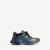 Men’s gradient mesh sneaker in black/blue/gray