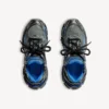 Men’s gradient mesh sneaker in black/blue/gray