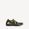Men’s hiking sneaker in taupe/svart/neongul