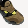 Men’s hiking sneaker in taupe/svart/neongul