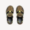 Men’s hiking sneaker in taupe/svart/neongul