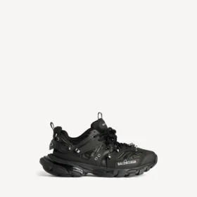 Men’s Track sneaker med piercinger i svart