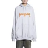 Metallica-hettegenser i oversized-passform «Dirty White Orange» 697879TMV890901