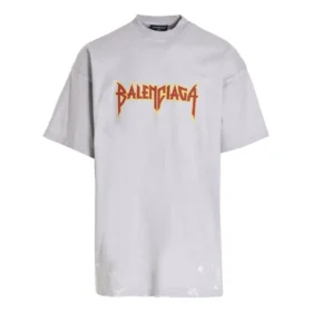 Metallica kortærmet T-skjorte i oversized-passform «White Orange» 694576TMV880901