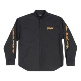 Metallica langermet skjorte, oversized passform «Black Orange» 699053TYB181000