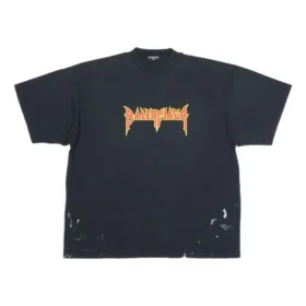Metallica T-skjorte med korte ermer, oversized passform «Black Orange» 694576TMV880105