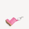 Mini-Alaska-støvle-smykke/nøkkelring for kvinner i rosa