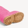 Mini-Alaska-støvle-smykke/nøkkelring for kvinner i rosa