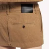 Mini-bomullsskjørt for kvinner i beige