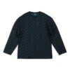 Mini-genser med logo overalt «Mørk blågrønn» 736247T32334301