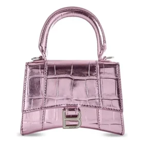 Mini Hourglass-veske med håndtak «Lilac» 664676-1S4NY-5304