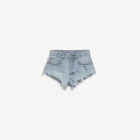 Mini-shorts for kvinner i bleket lysblått