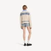 Mini-shorts for kvinner i bleket lysblått