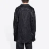 Minimalistisk skjorte med logo overalt «Black» 681812TLO581000