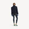 Minishorts for kvinner i marineblå/svart overfarget