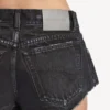 Minishorts for kvinner i marineblå/svart overfarget