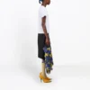Mode-logo-trykk, slim fit, korte ermer, hvit 504156TYK231000