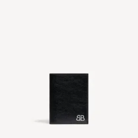 Monaco vertikal bifold-lommebok for menn i svart Monaco vertikal bifold-lommebok for menn i svart