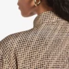 Monogramskjorte for damer i beige/svart
