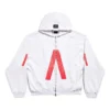 Music Archive Series Connected Zip Up Medium Fit Hettegensere «Light Grey Red» 744457TQVA61561