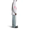 Music Archive Series Connected Zip Up Medium Fit Hettegensere «Light Grey Red» 744457TQVA61561