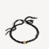 Nano-bånd-choker for kvinner i svart/skinnende gull