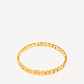 Nano mini link-choker for kvinner i skinnende gull