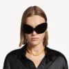 Nano mini link-choker for kvinner i skinnende gull