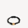 Nano Ribbon BB-armbånd for kvinner i svart/skinnende gull
