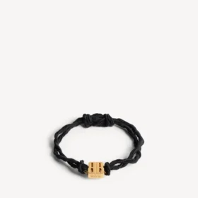 Nano Ribbon BB-armbånd for kvinner i svart/skinnende gull