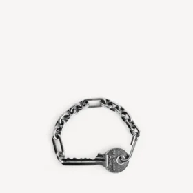 Neverlost-armbånd for menn i antikk sølv