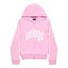 Nologo-hettegenser med glidelås, smal passform «Light Pink White» 788243TQVK55708