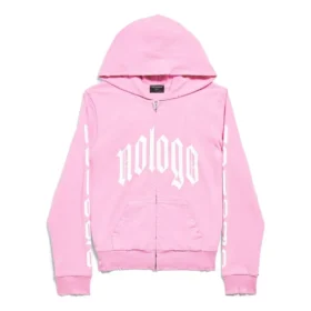 Nologo-hettegenser med glidelås, smal passform «Light Pink White» 788243TQVK55708 Nologo-hettegenser med glidelås, smal passform «Light Pink White» 788243TQVK55708