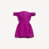 Off-shoulder minikjole for damer i lilla