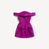 Off-shoulder minikjole for damer i lilla