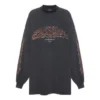 Offshore langermet T-skjorte, oversized «Black Faded» 739027TPVM81568