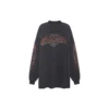 Offshore langermet T-skjorte, oversized «Black Faded» 739027TPVM81568
