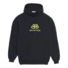 Oversized BB-hettegenser i interlock «Black Yellow» 578138TEV191361