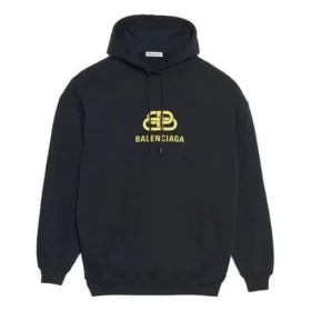 Oversized BB-hettegenser i interlock «Black Yellow» 578138TEV191361 Oversized BB-hettegenser i interlock «Black Yellow» 578138TEV191361