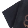 Oversized «Black Faded»-T-skjorte med kryptomotiv 739028TOVN81055