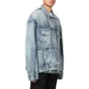 Oversized Cut-Up Ring-Denim-jakke «Blå» 697779TMW264437