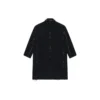 Oversized frakk med rå kanter og buffalo-mønster «Black White» 704487TMU181070